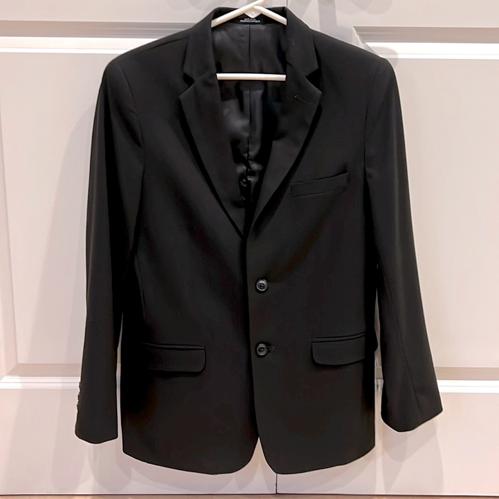 Chaps Boys Black Blazer, Size 18 Reg